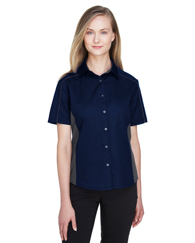 North End Ladies' Fuse Colorblock Twill Shirt