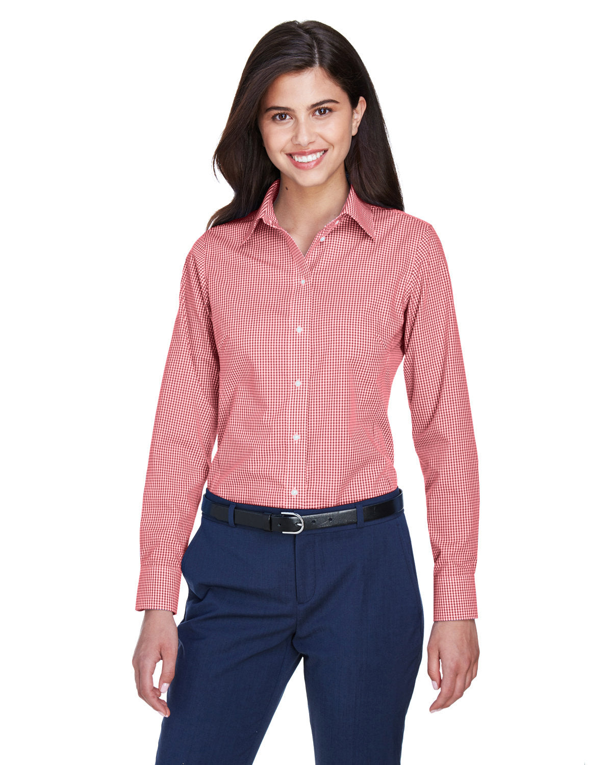 Devon & Jones Ladies' Crown Woven Collection™ Gingham Check Devon & Jones