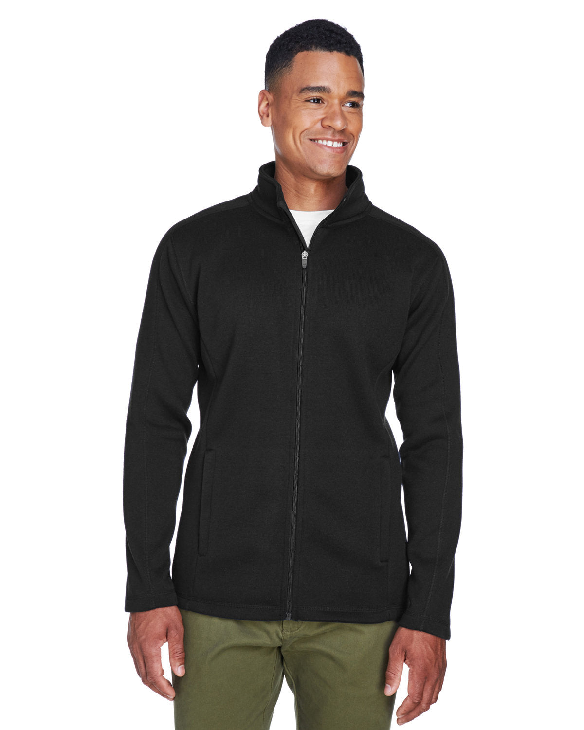 Devon & Jones Men's Bristol Full-Zip Sweater Fleece Jacket Devon & Jones