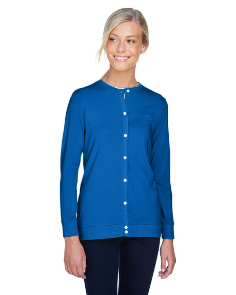 Devon & Jones Ladies' Perfect Fit™ Ribbon Cardigan Devon & Jones