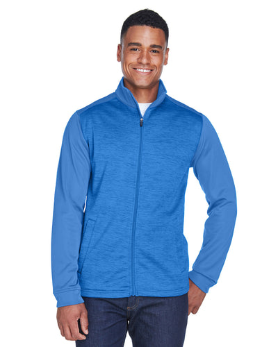Devon & Jones Men's Newbury Colorblock Mélange Fleece Full-Zip