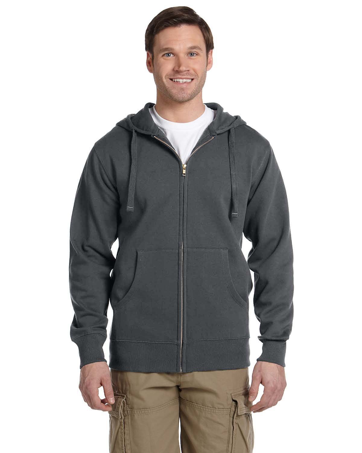 econscious Unisex Heritage Full-Zip Hooded Sweatshirt econscious