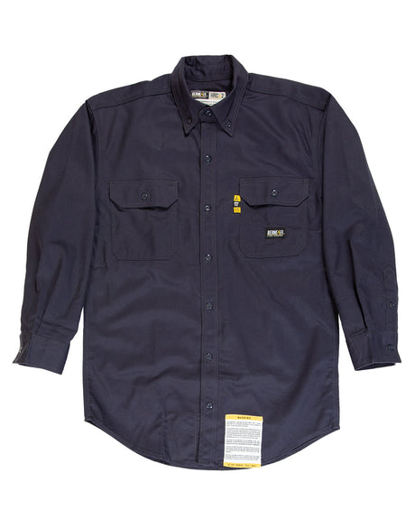 Berne Men's Flame-Resistant Button-Down Work Shirt Berne