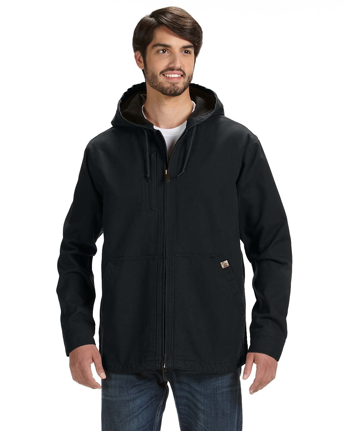 Dri Duck Men's 100% Cotton 12 oz. Canvas/Polyester Thermal Lining Hooded Tall Laredo Jacket DRI DUCK