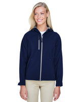 North End Ladies' Prospect Two-Layer Fleece Bonded Soft Shell Hooded Jacket North End