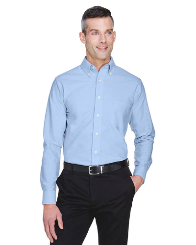 UltraClub Men's Tall Classic Wrinkle-Resistant Long-Sleeve Oxford
