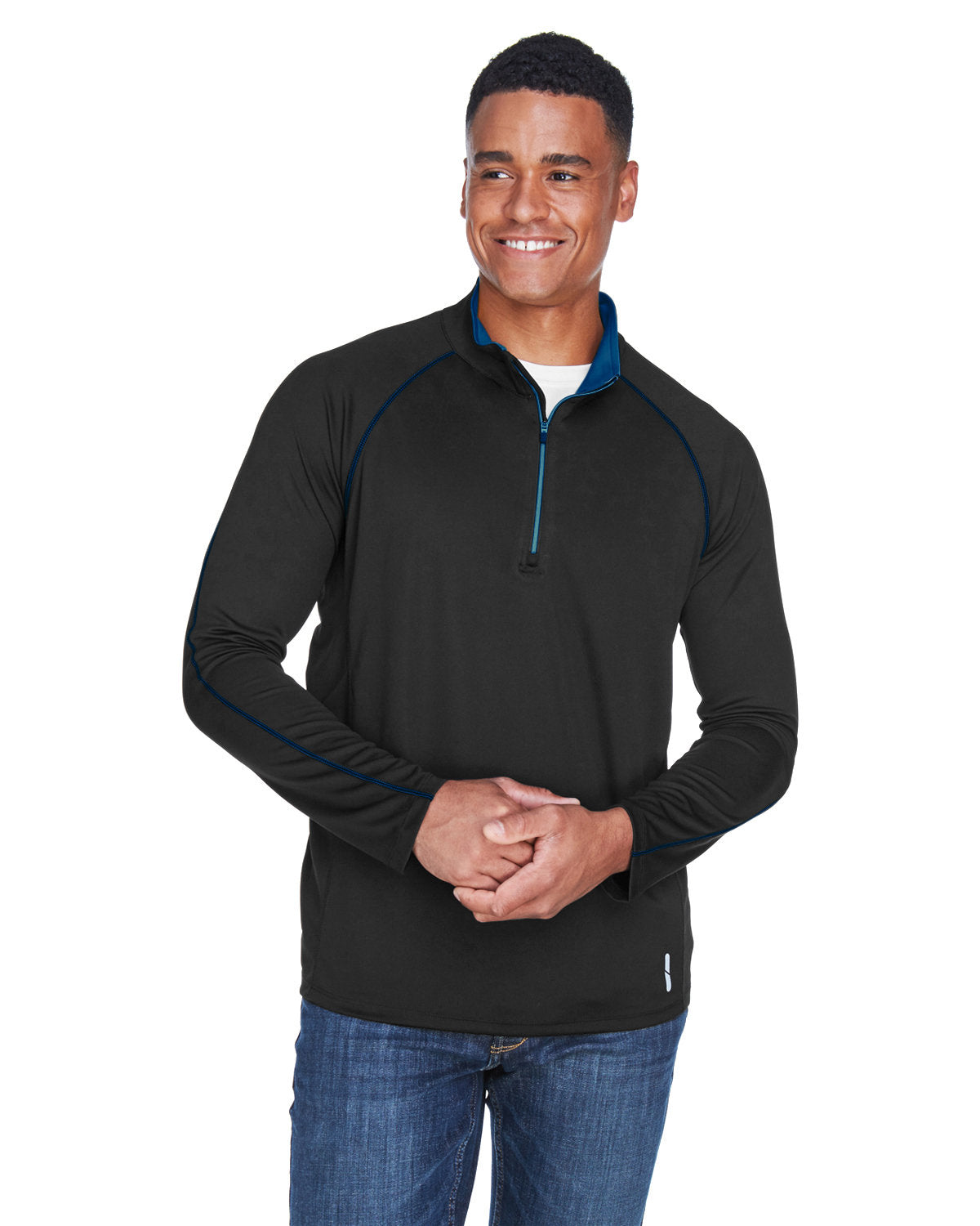 North End Men's Radar Quarter-Zip Performance Long-Sleeve Top North End