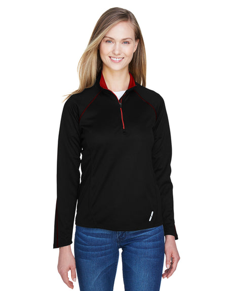 North End Ladies' Radar Quarter-Zip Performance Long-Sleeve Top North End