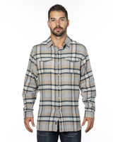 Burnside Men's Plaid Flannel Shirt Burnside