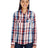 Burnside Ladies' Long-Sleeve Plaid Pattern Woven Shirt Burnside