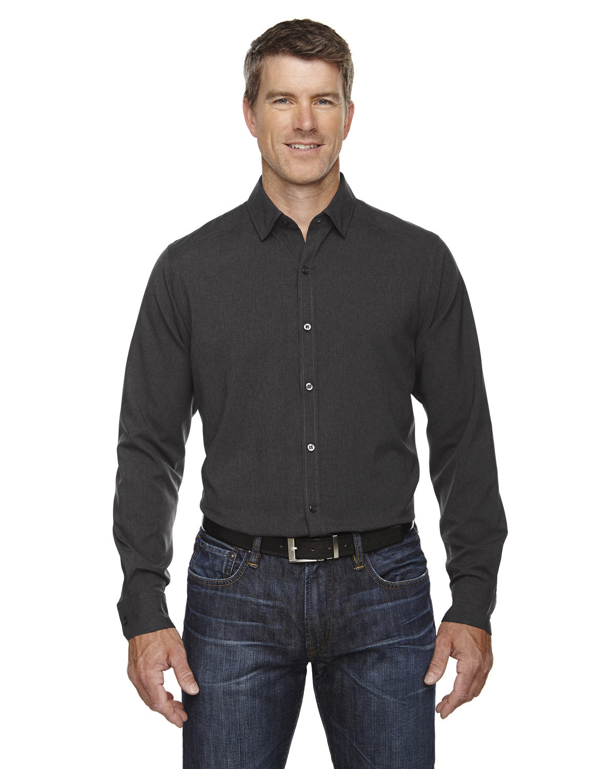 North End Men's Mélange Performance Shirt North End