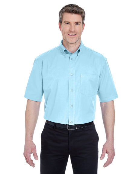UltraClub Adult Short-Sleeve Whisper Twill UltraClub