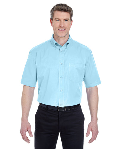 UltraClub Adult Short-Sleeve Whisper Twill