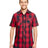 Burnside Mens Buffalo Plaid Woven Shirt Burnside
