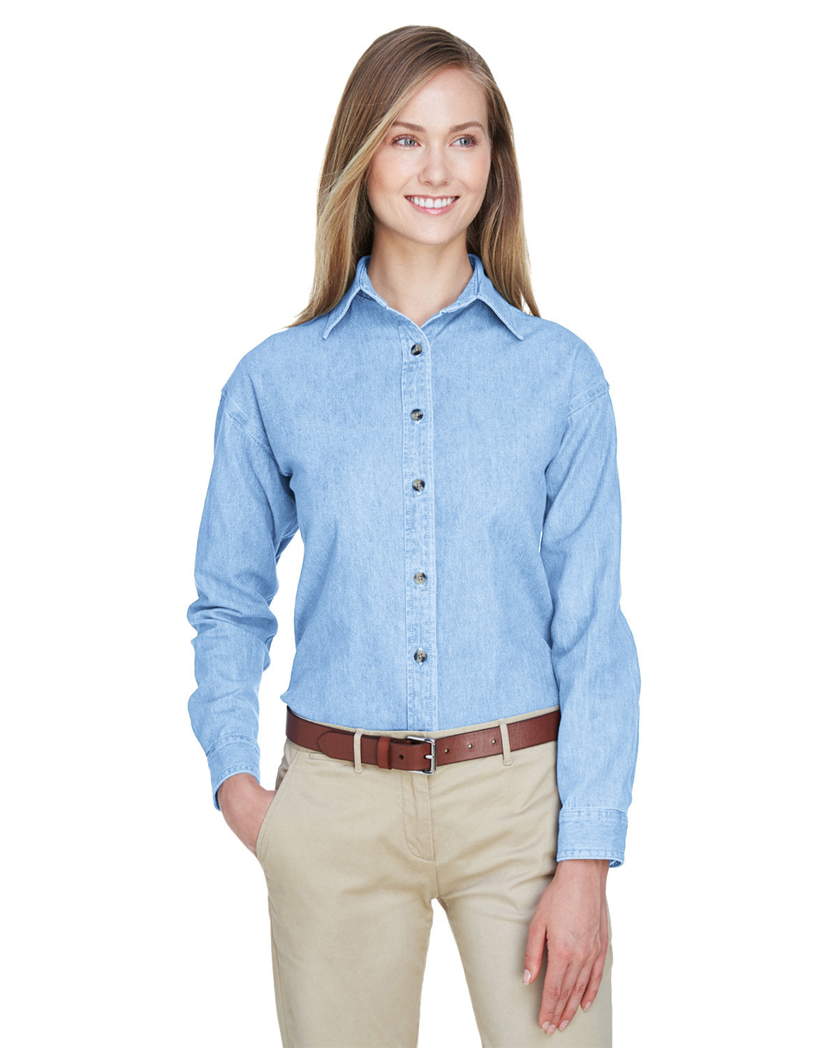 UltraClub Women's Cypress Denim-1