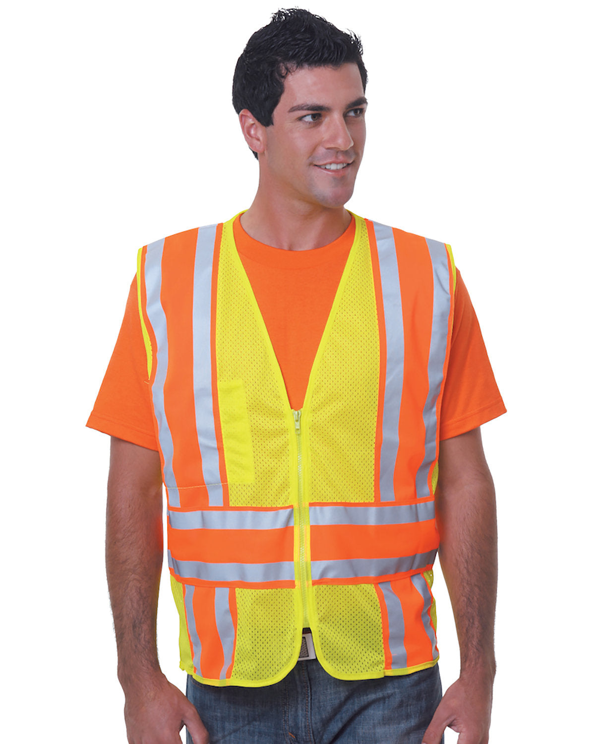 Bayside Unisex ANSI Mesh Vest Bayside