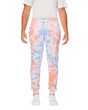 J America Adult Tie Dye Fleece Jogger J. America
