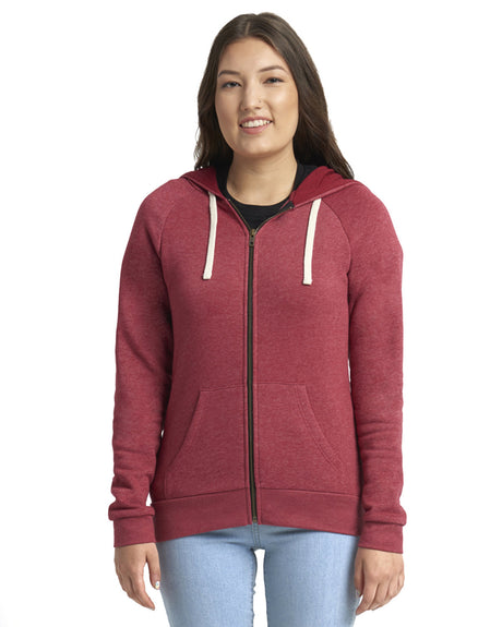 Next Level Apparel Ladies' PCH Raglan Zip Hoodie Next Level Apparel