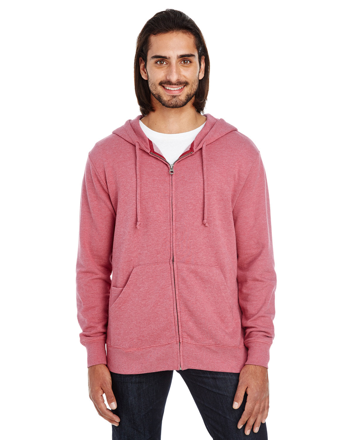 Threadfast Apparel Unisex Triblend French Terry Full-Zip Threadfast Apparel