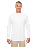 UltraClub Men's Cool & Dry Performance Long-Sleeve Top