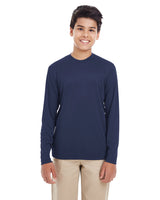UltraClub Youth Cool & Dry Performance Long-Sleeve Top UltraClub
