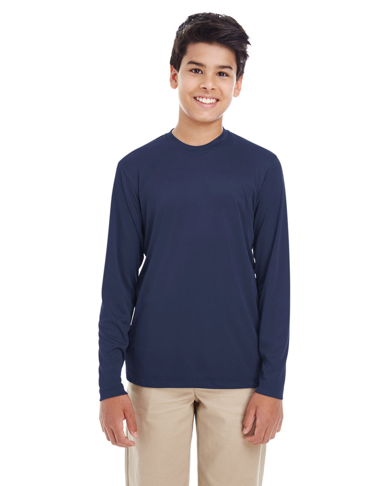 UltraClub Youth Cool & Dry Performance Long-Sleeve Top