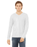 BELLA + CANVAS Unisex Jersey Long-Sleeve V-Neck T-Shirt