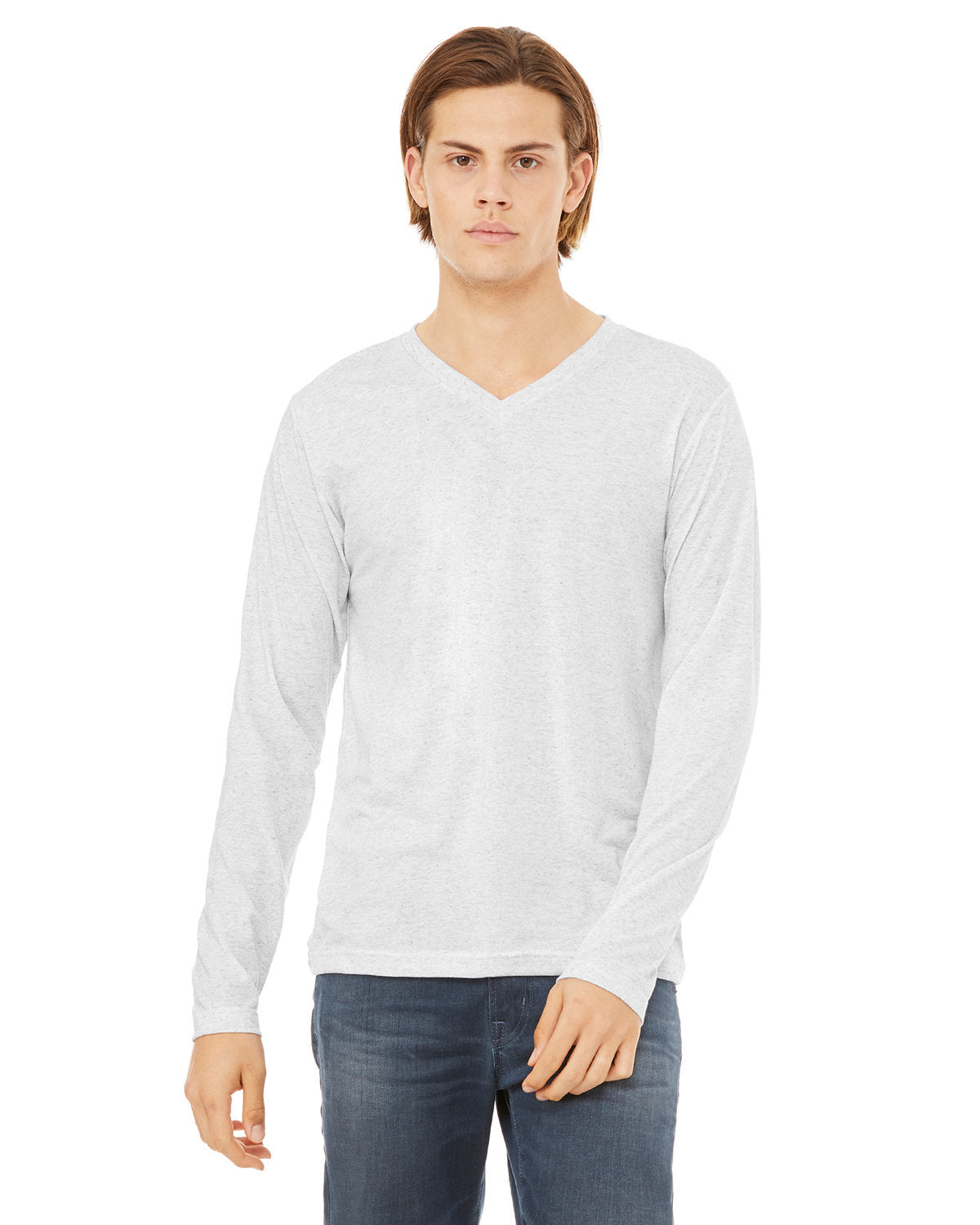 BELLA + CANVAS Unisex Jersey Long-Sleeve V-Neck T-Shirt