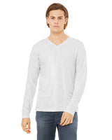 BELLA + CANVAS Unisex Jersey Long-Sleeve V-Neck T-Shirt