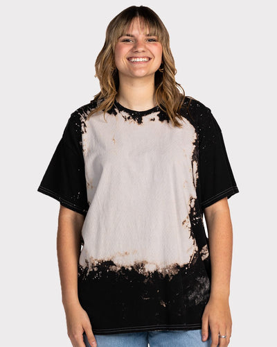 Dyenomite Women's Bleach Wash T-Shirt
