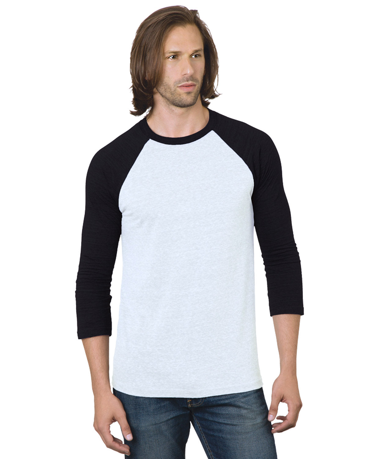 Bayside Unisex 4.2 oz., Triblend 3/4-Sleeve Raglan T-Shirt Bayside