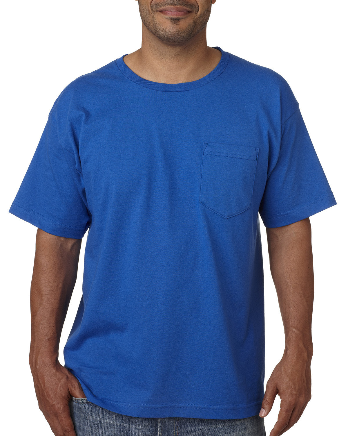 Bayside Adult Short-Sleeve T-Shirt with Pocket Bayside