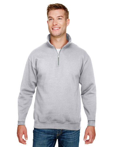 Bayside Men's Quarter-Zip Pullover Sweatshirt