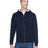 UltraClub Men's Rugged Wear Thermal-Lined Full-Zip Fleece Hooded Sweatshirt UltraClub