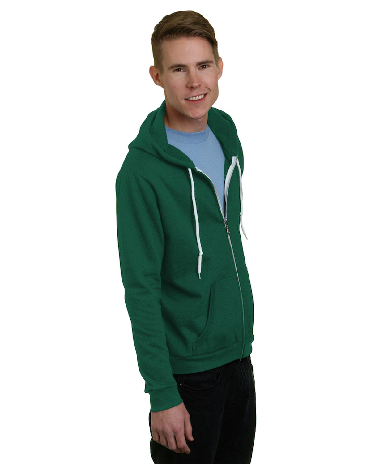 Bayside Men's Full-Zip Fashion Hooded Sweatshirt Bayside