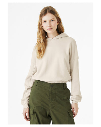 Bella + Canvas Women's Sponge Fleece Cinched Bottom Hoodie