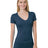 Bayside Junior's 4.2 oz., Fine Jersey V-Neck T-Shirt Bayside