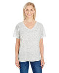 Threadfast Apparel Ladies' Triblend Fleck Short-Sleeve V-Neck T-Shirt Threadfast Apparel