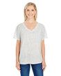 Threadfast Apparel Ladies' Triblend Fleck Short-Sleeve V-Neck T-Shirt Threadfast Apparel