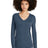 District Women's   Perfect Tri   Long Sleeve V-Neck Tee DT135