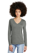District Women's   Perfect Tri   Long Sleeve V-Neck Tee DT135