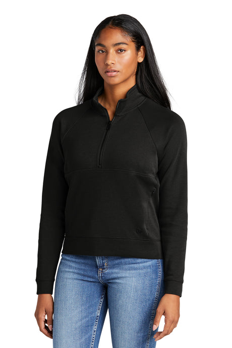 New Era Women's STS 1/2-Zip Pullover. LNEA541 New Era