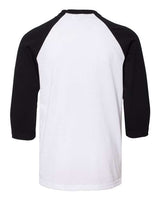 BELLA + CANVAS Youth Three-Quarter Sleeve Baseball Tee