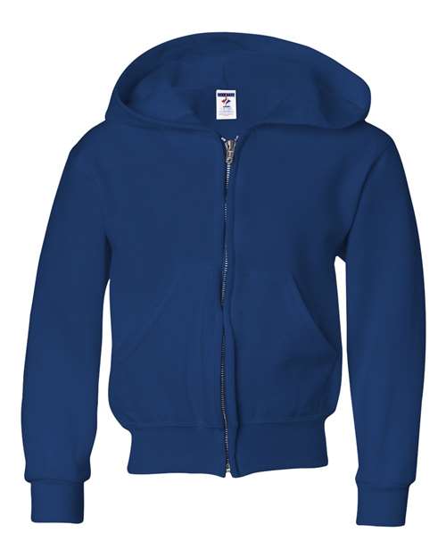 JERZEES Youth NuBlend Full-Zip Hooded Sweatshirt 993B