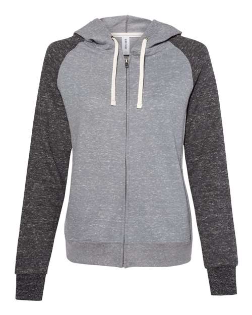 Jerzees Women's Snow Heather French Terry Full-Zip Hooded Sweatshirt JERZEES