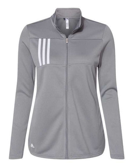 adidas Women's 3-Stripes Double Knit Full-Zip-1
