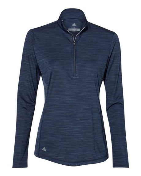 adidas Women's Lightweight M?lange Quarter-Zip Pullover-1
