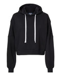 MV Sport Women's Sueded Fleece Crop Hooded Sweatshirt MV Sport