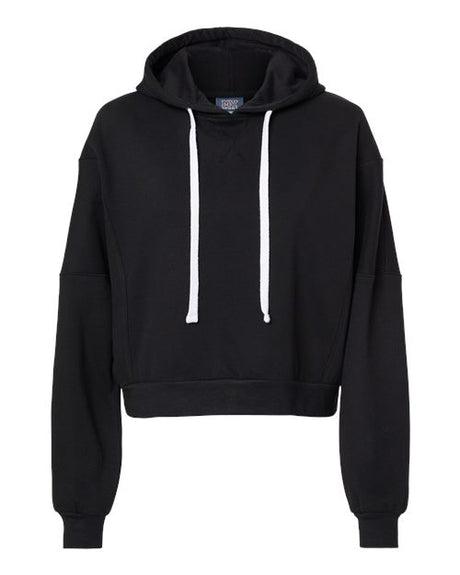 MV Sport Women's Sueded Fleece Crop Hooded Sweatshirt MV Sport