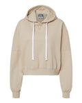 MV Sport Women's Sueded Fleece Crop Hooded Sweatshirt MV Sport